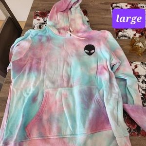 Pastel Tie Dye Humans are the Worst Hoodie/Hooded Sweatshirt - Only Worn Once!